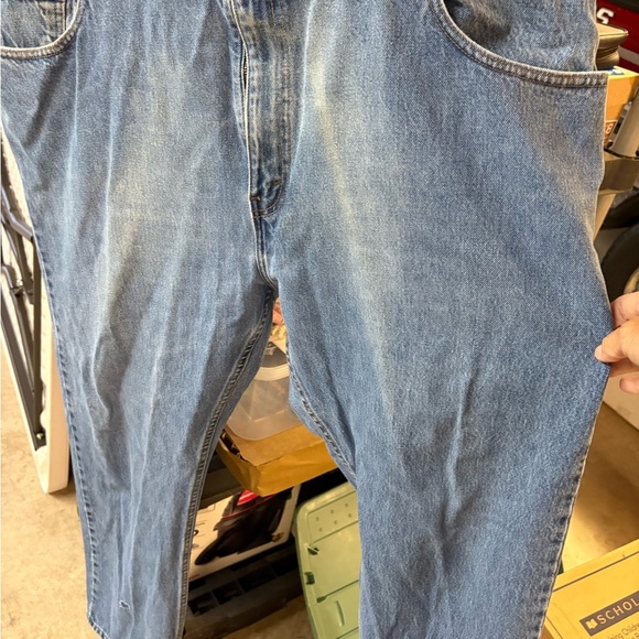 Men’s Dockers Blue Jeans Classic Denim with Leather Patch - Picture 9 of 10